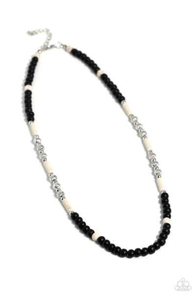 Paparazzi Necklace - Volcanic Valiance - White Urban