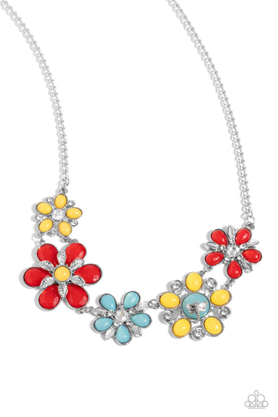 Paparazzi Necklace - Dragonfly Decadence - Red