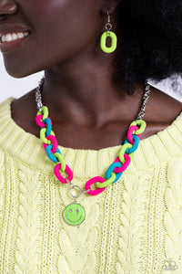 Paparazzi Necklace - Speed SMILE - Green