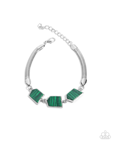 Paparazzi Set - Lined Legacy Necklace & Lined Leisure Bracelet - Set