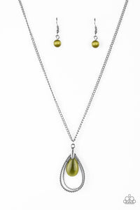 Paparazzi Necklace - Teardrop Tranquility - Green