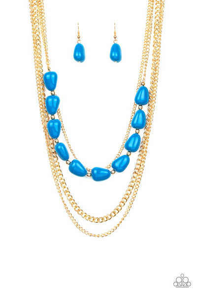 Paparazzi Necklace - Trend Status - Blue