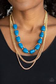 Paparazzi Necklace - Trend Status - Blue