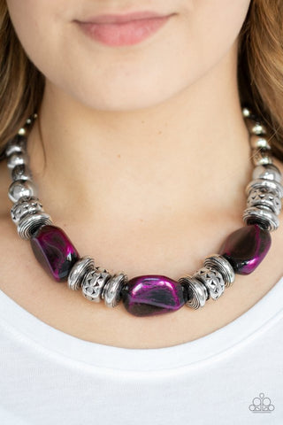 Paparazzi Necklace - Colorfully Confident - Purple