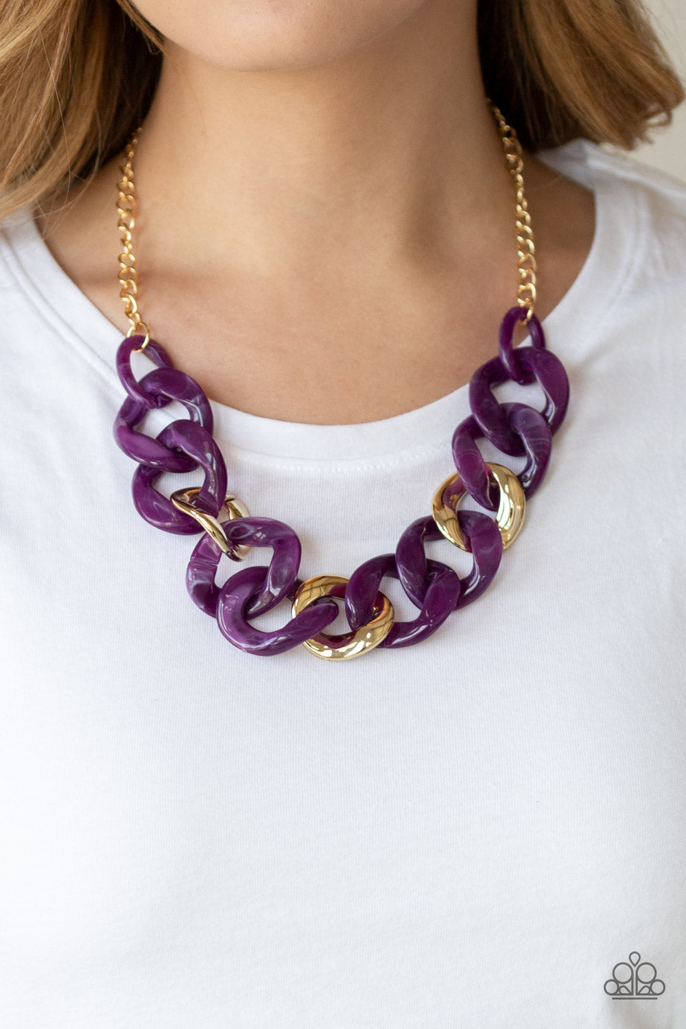 Paparazzi Necklace - I Have A Haute Date - Purple