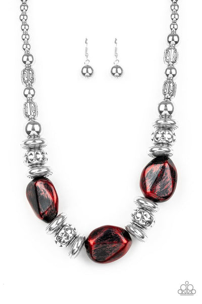 Paparazzi Necklace - Colorfully Confident - Red