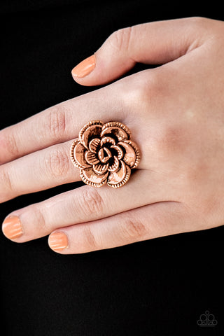 Paparazzi Ring - Flowerbed and Breakfast - Copper