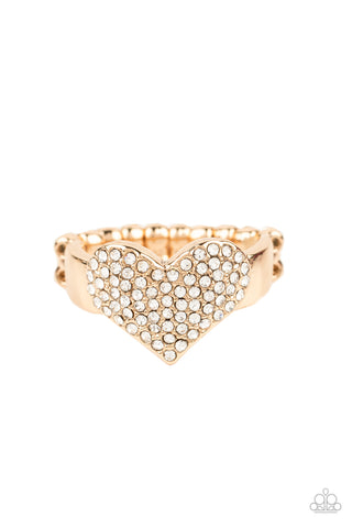 Paparazzi Ring - Heart of Bling - Gold