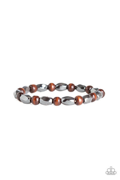 Paparazzi Bracelet - Resilient - Brown Urban