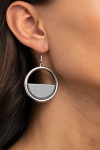 Paparazzi Earring - Stuck In Retrograde - Silver