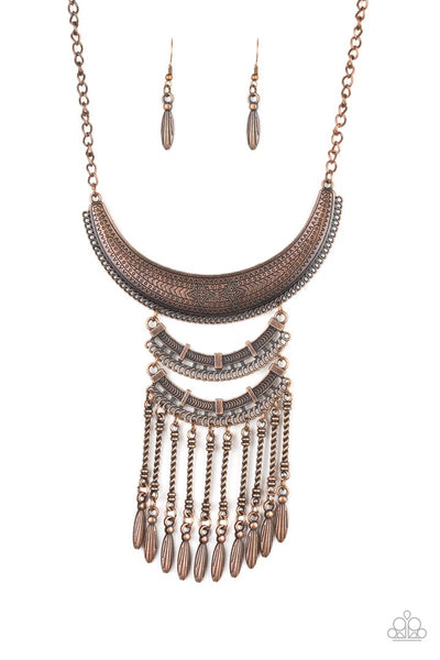 Paparazzi Necklace - Eastern Empress - Copper