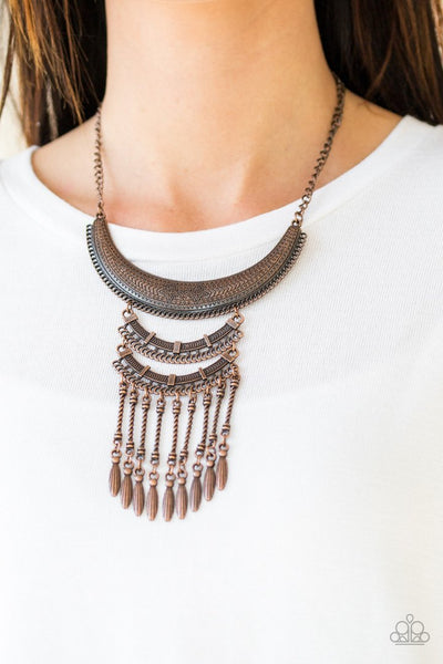 Paparazzi Necklace - Eastern Empress - Copper