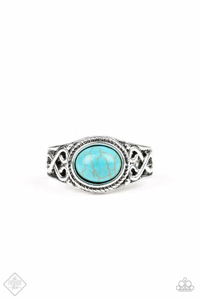 Paparazzi Ring - Set In Stone - Blue