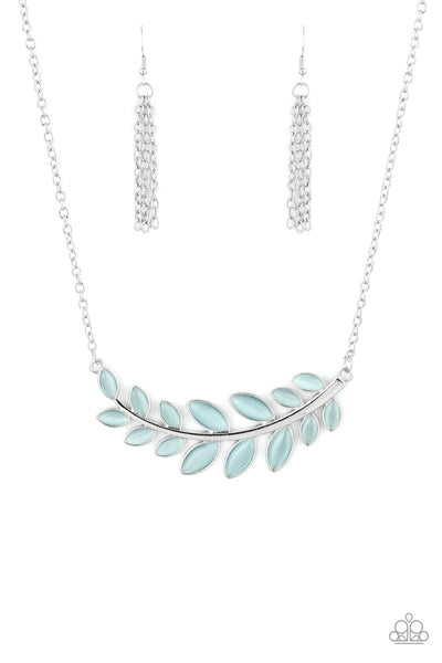 Paparazzi Necklace - Frosted Foliage - Blue