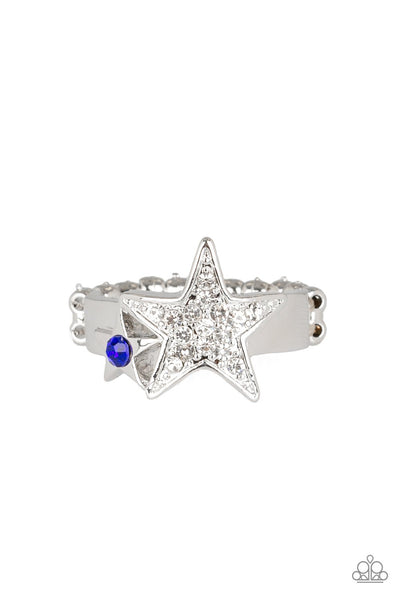 Paparazzi Ring - Star-Spangled Starlet - Blue