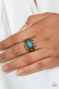 Paparazzi Ring - Thirst Quencher - Brass Blue