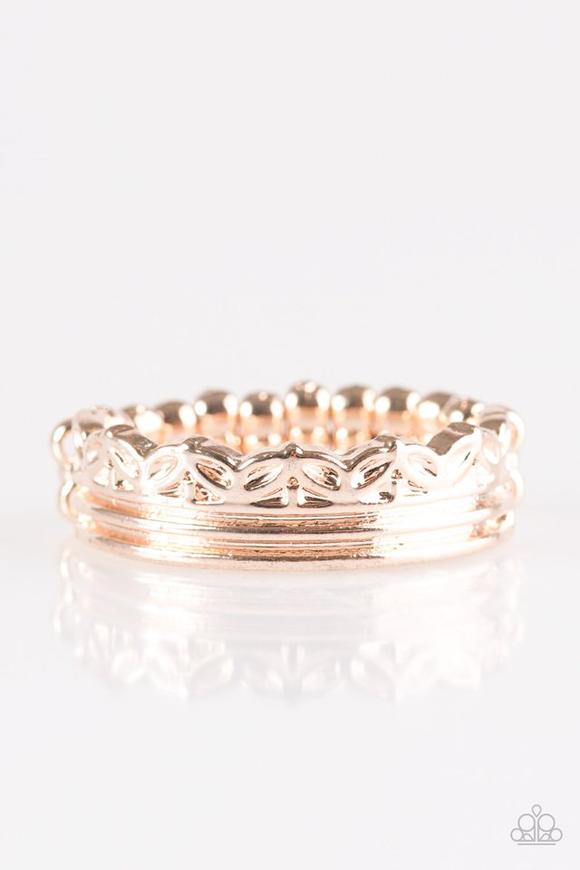 Paparazzi Ring - Seeing Is BeLEAFing - Rose Gold