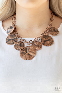 Paparazzi Necklace - Barely Scratched The Surface - Copper