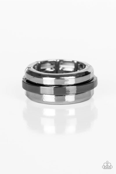 Paparazzi Ring - Battle Tank - Black Urban