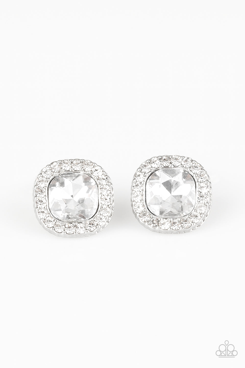 Paparazzi Earring - Bling Tastic! - White