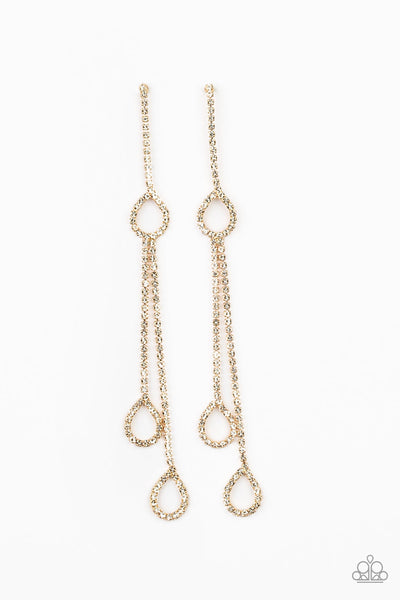 Paparazzi Earring - Chance of Reign - Gold