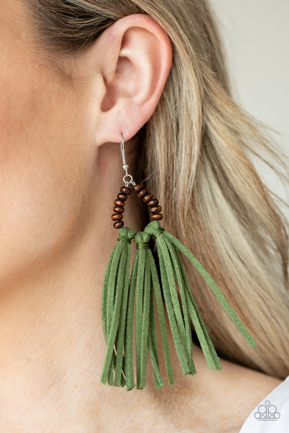 Paparazzi Earring - Easy to PerSUEDE - Green