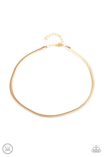 Paparazzi Necklace - Flat Out Fierce - Gold