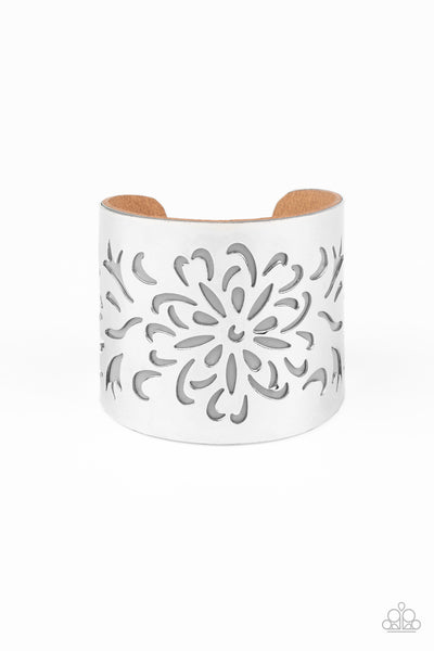 Paparazzi Bracelet - Get Your Bloom On - Silver