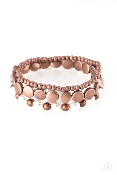 Paparazzi Bracelet - Girly Girl Glamour - Copper