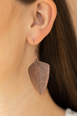 Paparazzi Earring - One Of The Flock - Copper