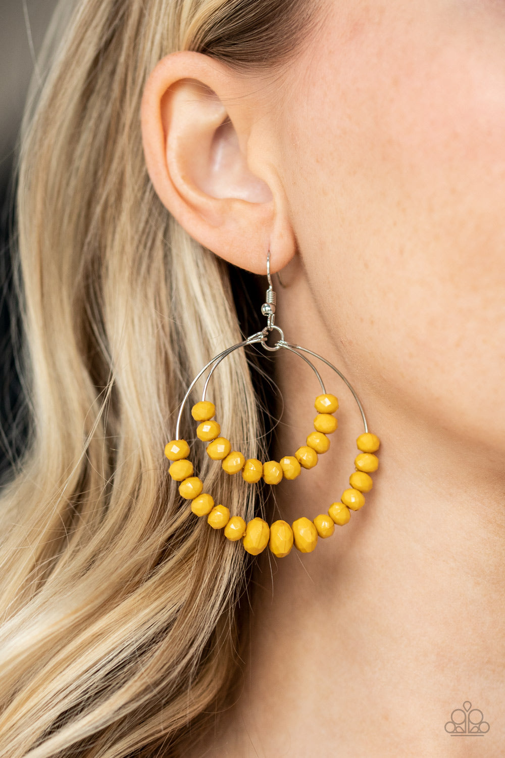 Paparazzi Earring - Paradise Party - Yellow