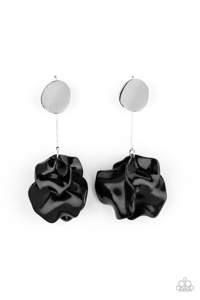 Paparazzi Earring - Petal Pathways - Black