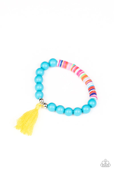 Starlet Shimmer Bracelet - Rainbow Tassel