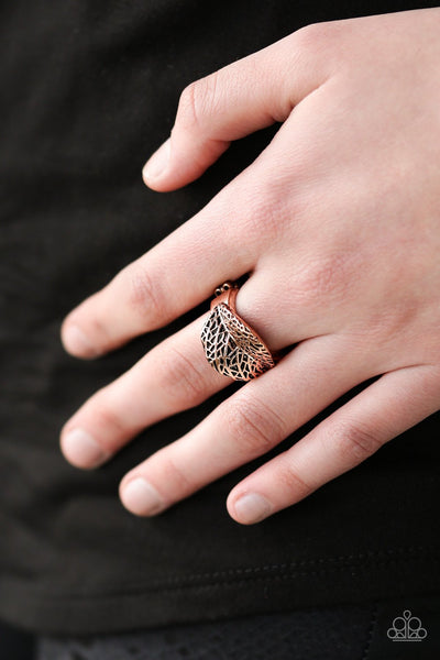 Paparazzi Ring - Never Leaf Me - Copper