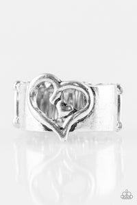 Paparazzi Ring - Cute As Cupid - Silver
