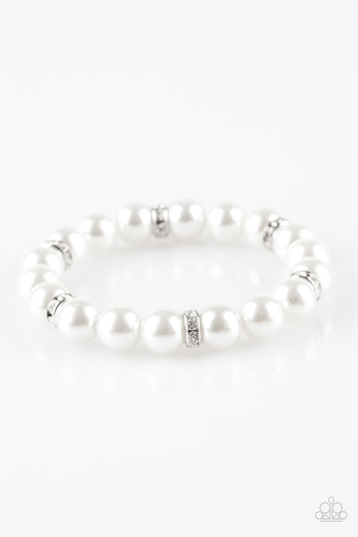 Paparazzi Bracelet - Exquisitely Elite - White