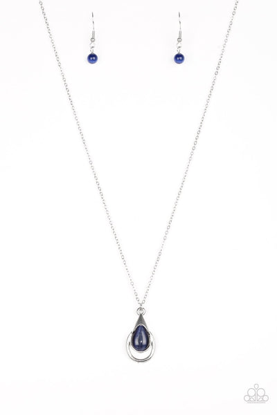 Paparazzi Necklace - Just Drop It! - Blue