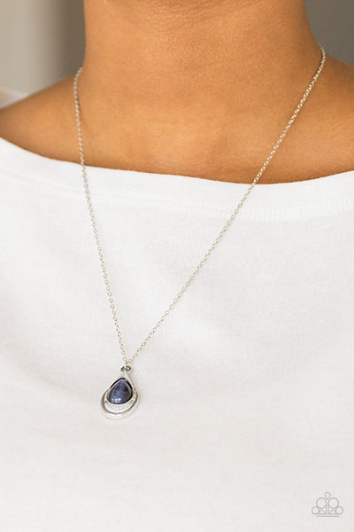 Paparazzi Necklace - Just Drop It! - Blue