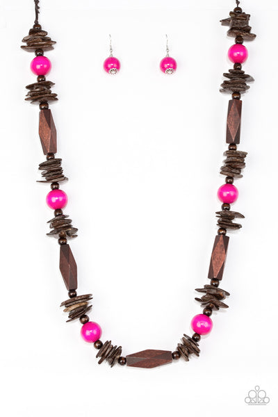 Paparazzi Necklace - Cozumel Coast - Pink