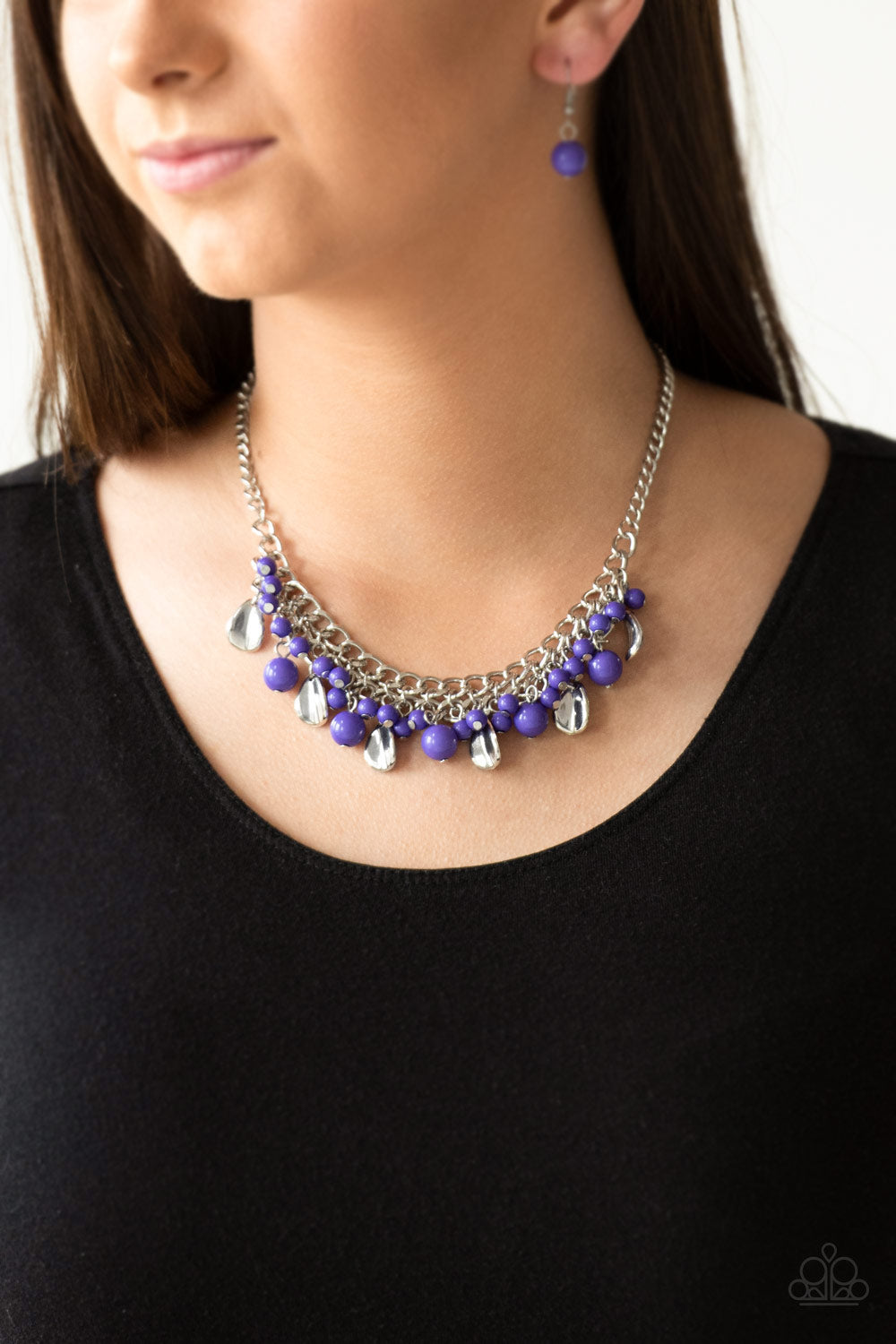 Paparazzi Necklace - Summer Showdown - Purple