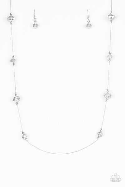 Paparazzi Necklace - Champagne On The Rocks - Silver