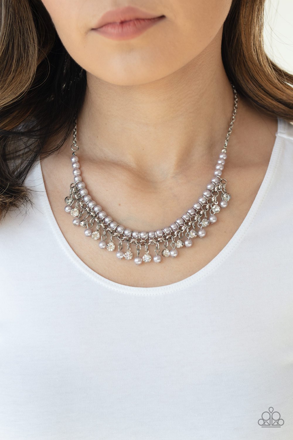 Paparazzi Necklace - A Touch of CLASSY - Silver