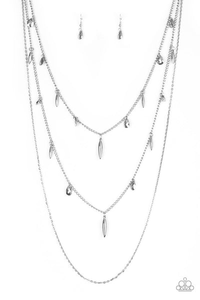 Paparazzi Necklace - Bravo Bravado - Silver