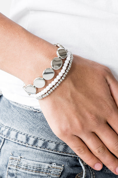 Paparazzi Bracelet - Beyond The Basics - White