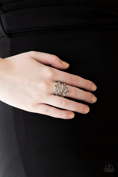 Paparazzi Ring - Make The World Sparkle - Brown