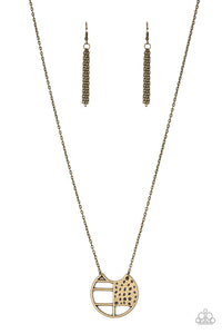 Paparazzi Necklace - Abstract Aztec - Brass