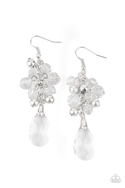 Paparazzi Earring - Before And Afterglow - White