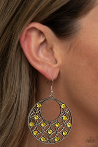 Paparazzi Earring - Garden Garnish - Yellow