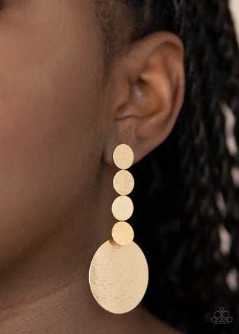 Paparazzi Earring - Idolized Illumination - Gold