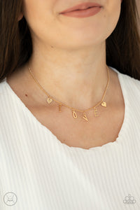 Paparazzi Necklace - LOVE Conquers All - Gold